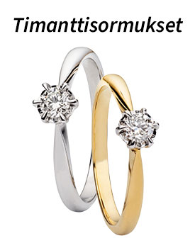 Tutustu upeaan timanttisormus valikoimaan! >>