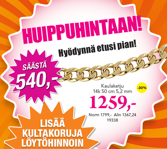 Tartu huippuetuun ja tilaa tästä!