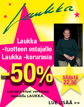 Osta Laukka tuote ja saat korurasian -50%