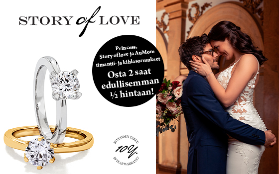 Tutustu Story of Love timanttikoruihin ja löydä unelmiesi sormus!