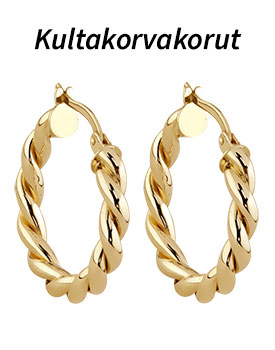 Tästä kultakorvakorut valikoimaan! >>